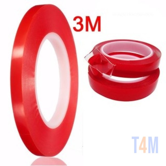 TOUCH GLUE TAPE 3M - 3MM RED